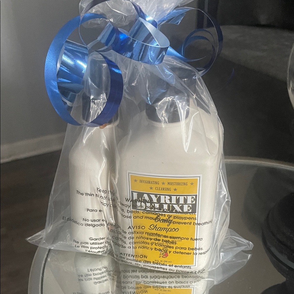 Layrite shampoo, condition, grooming spray for men. Set NWOT.